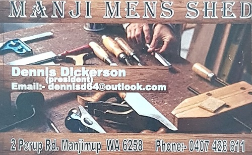 Manjimup Men's Shed, Dennis Dickerson